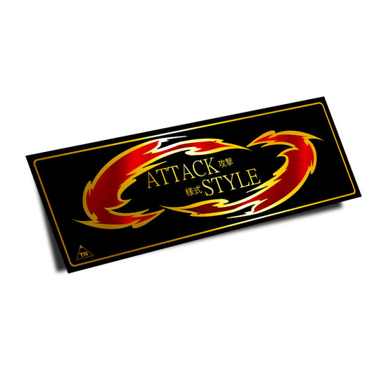 "ATTACK STYLE" SLAP STICKER (GOLD CHROME EDITION)