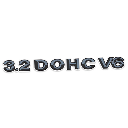"3.2 DOHC V6" TAILGATE DECAL : HOLDEN RODEO (TF)