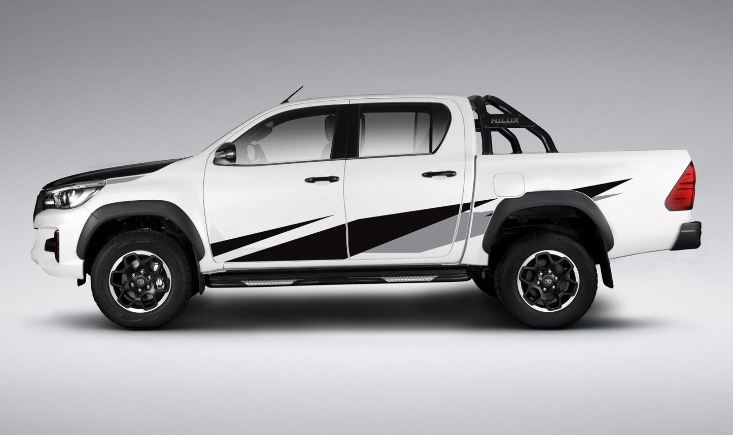 ABSTRACT BODY STRIPE DECAL KIT : TOYOTA HILUX (2015+)